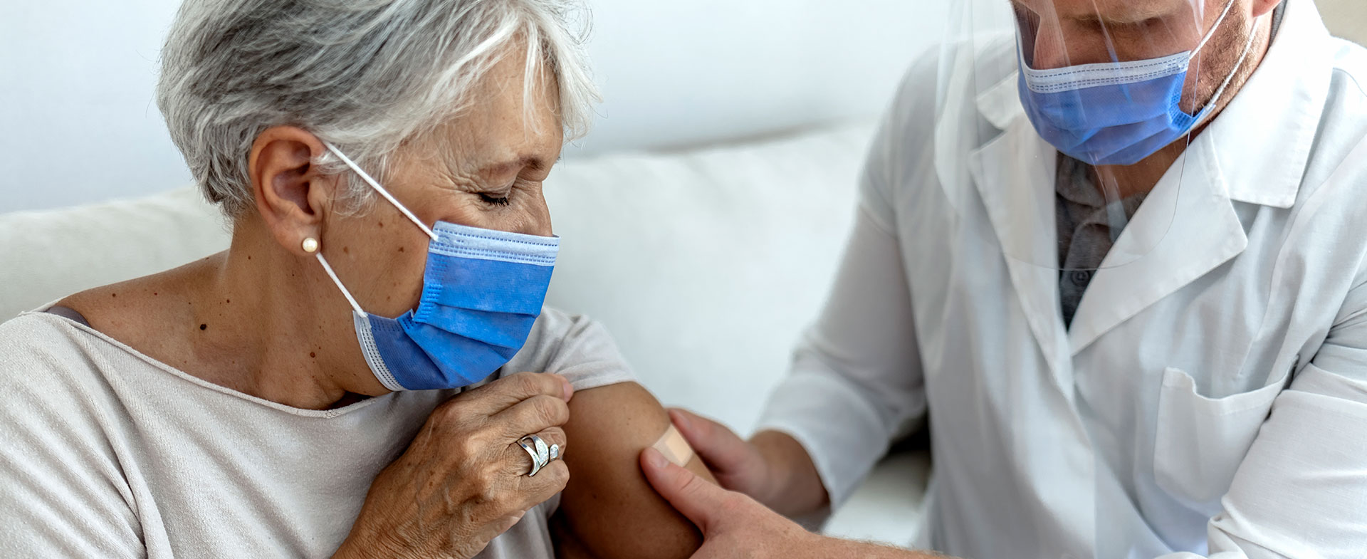 woman getting vaccinated