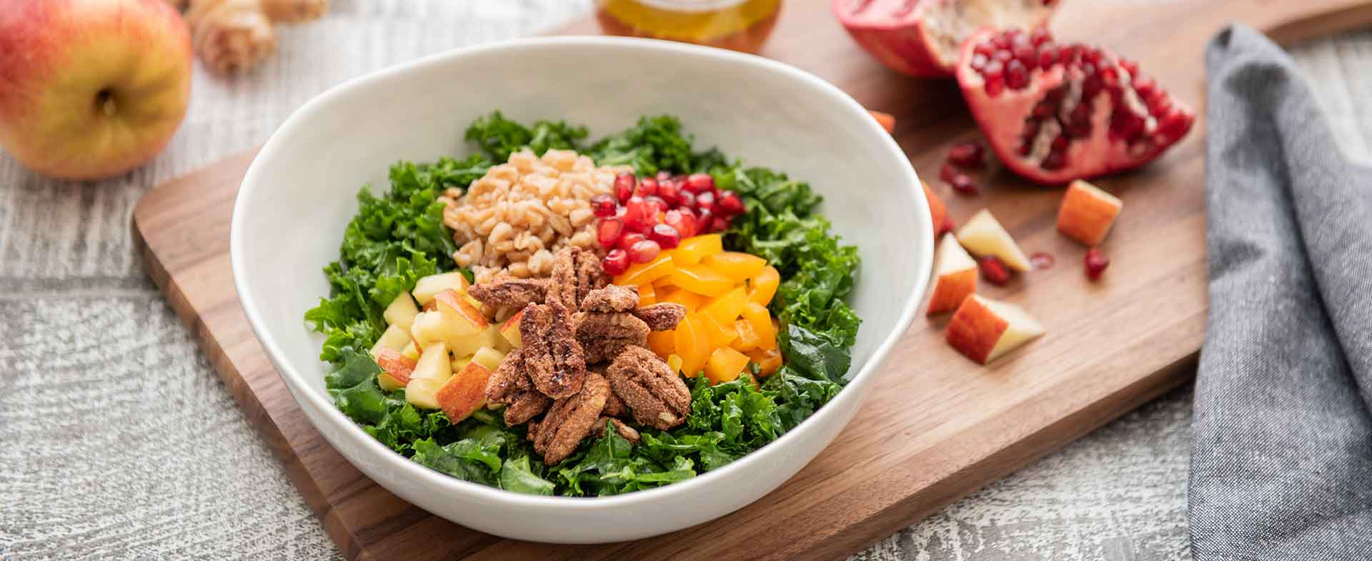 kale and farro salad