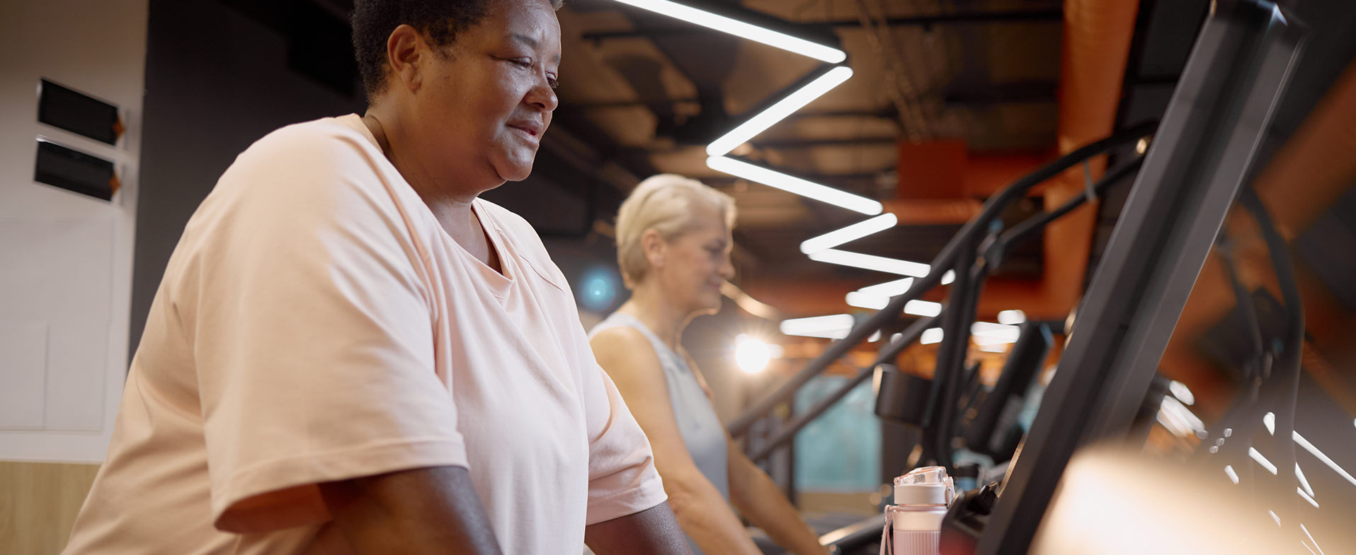 woman working out at gym