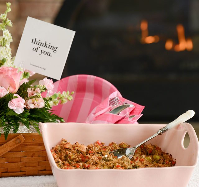 ginger chicken with brown rice