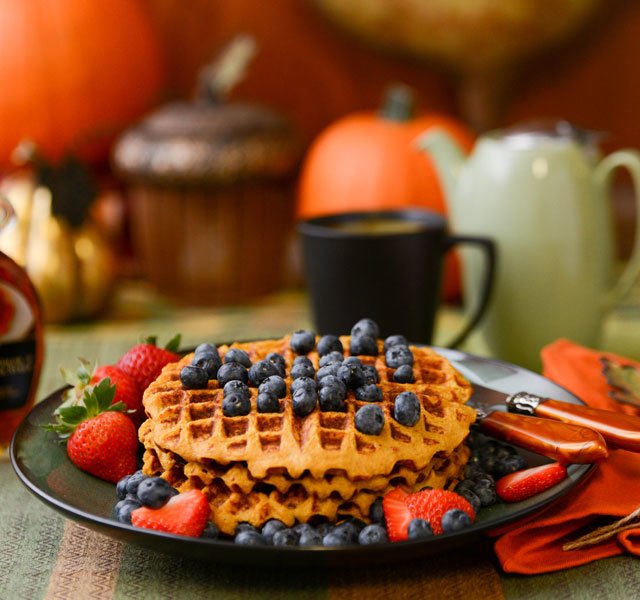 gluten free pumpkin waffles