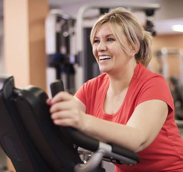 woman in the gym