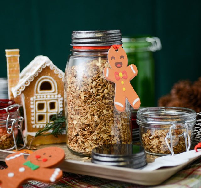 gluten free gingerbread granola