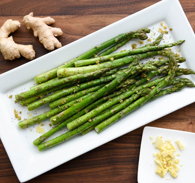asparagus with ginger 1