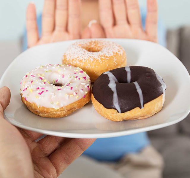 plate of donuts