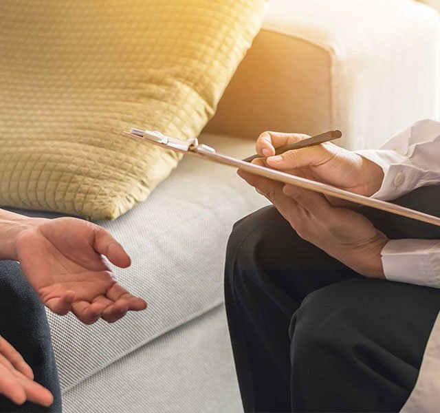 doctor and patient talking