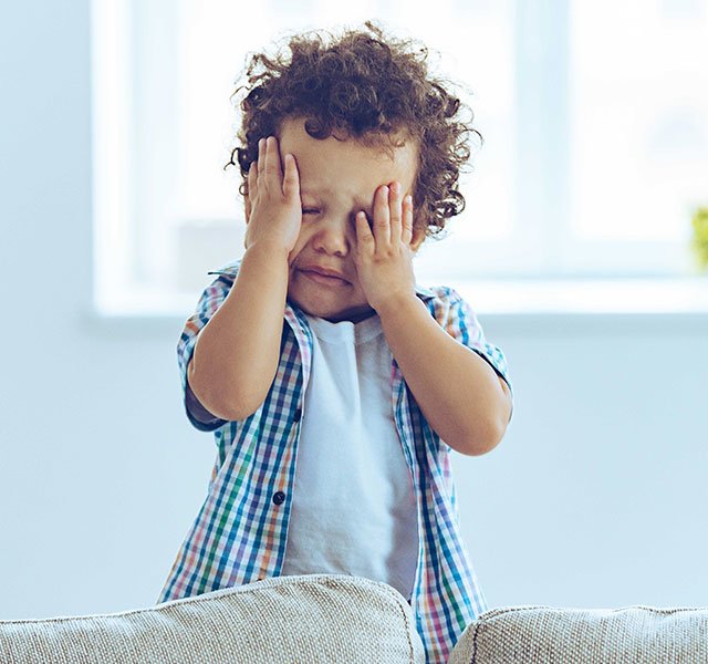 tolder having a tantrum