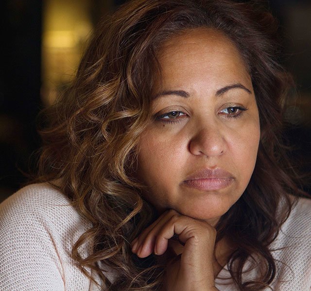 depressed woman