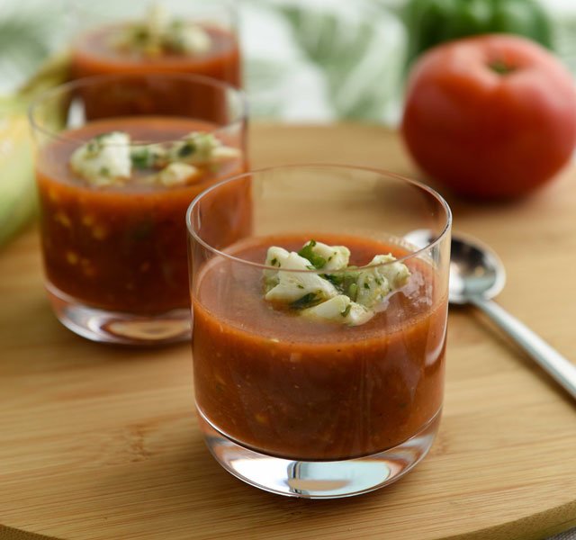 VIDEO Gazpacho With Crab And Avocado Recipe Henry Ford Health