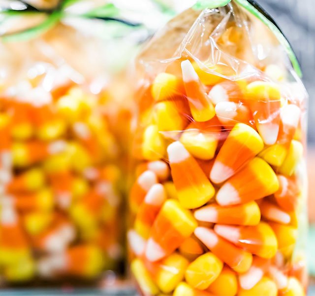 bags of candy corn