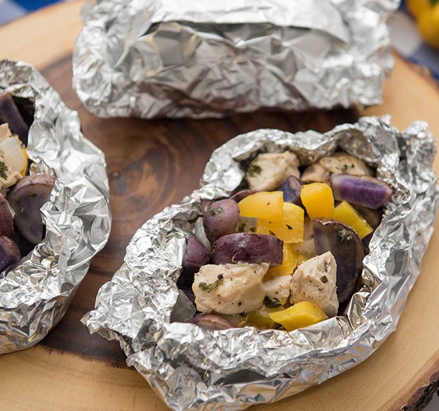 cilantro chicken foil packets