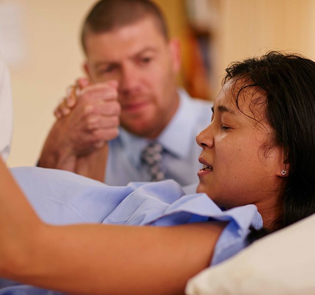 woman in labor