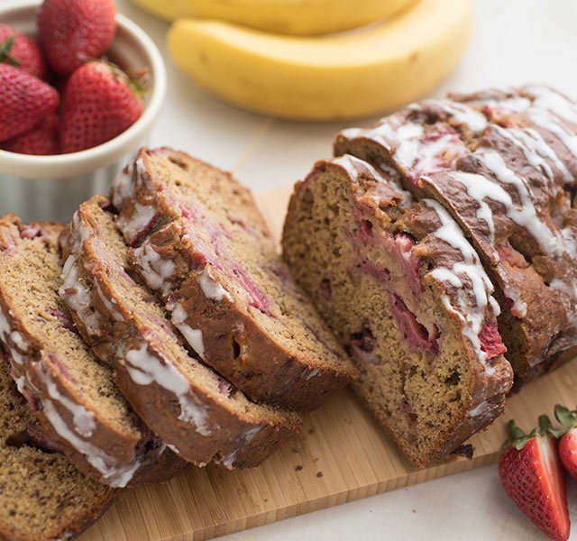 strawberry banana bread