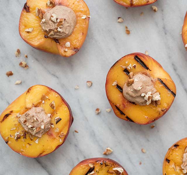 grilled peaches recipe video