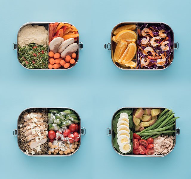 Green Food Lunch Box Meal Prep - Project Meal Plan