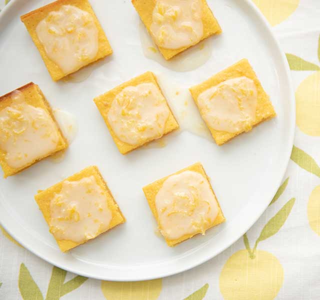 lemon brownie bites