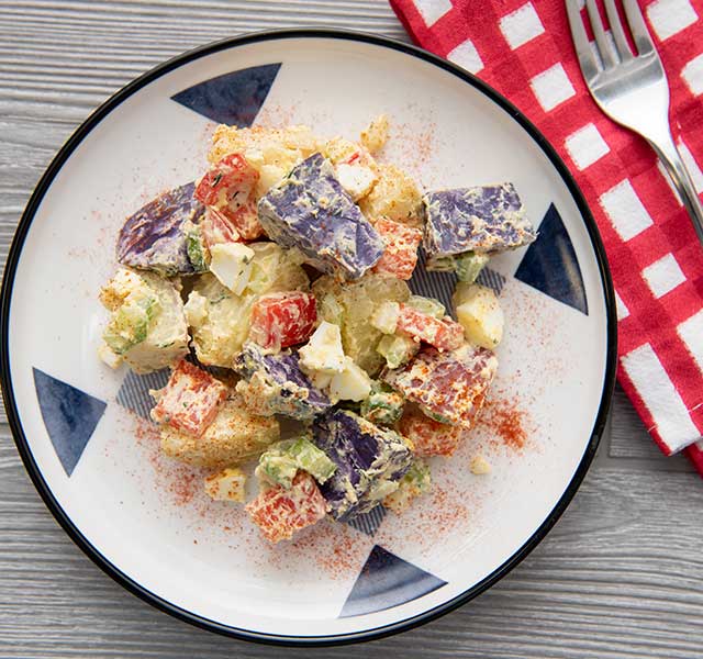 Red White & Blue Potato Salad Recipe Video