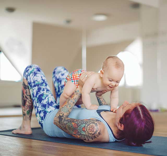 Easing into exercise after having a baby