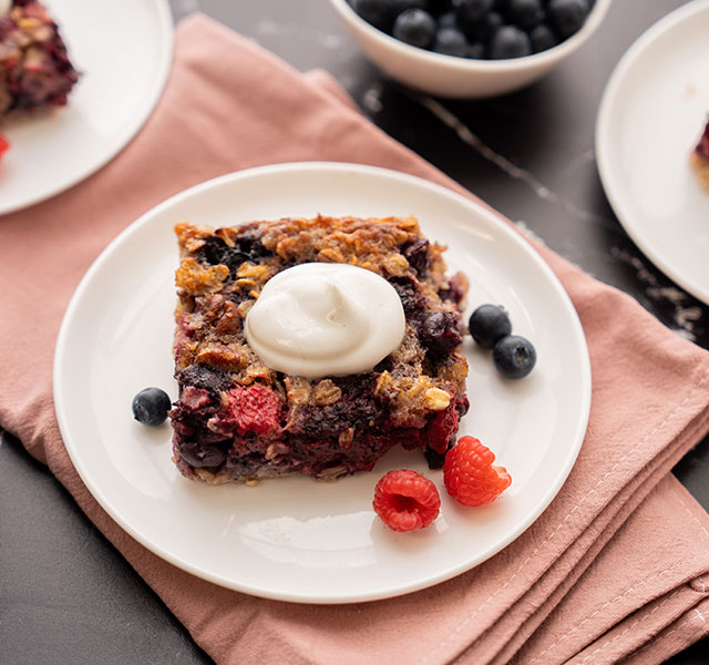 high protein baked oatmeal