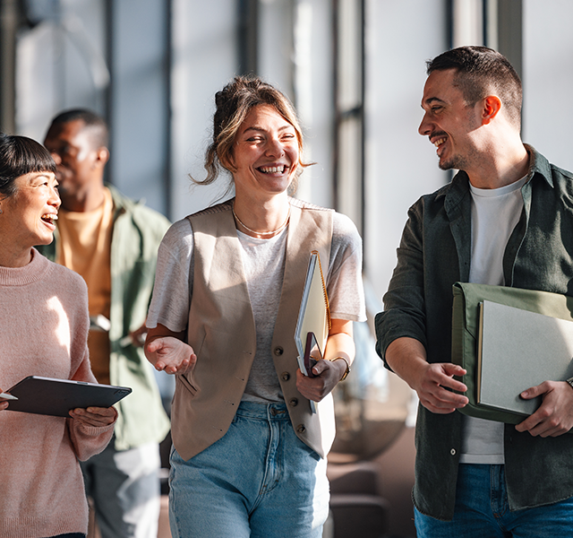 young adults talking