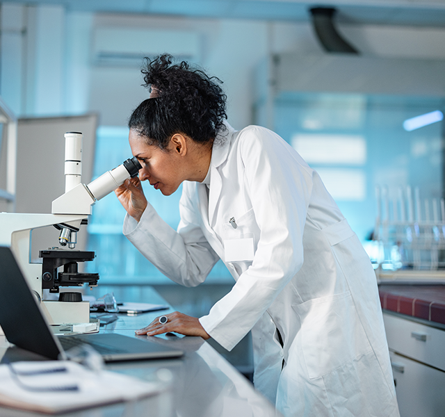 scientist working in lab