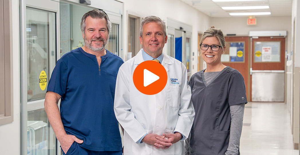 Three ER Caregivers ready to deliver quick emergency care