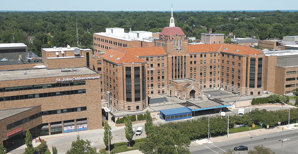 Exterior view of Henry Ford St. John Children’s Hospital