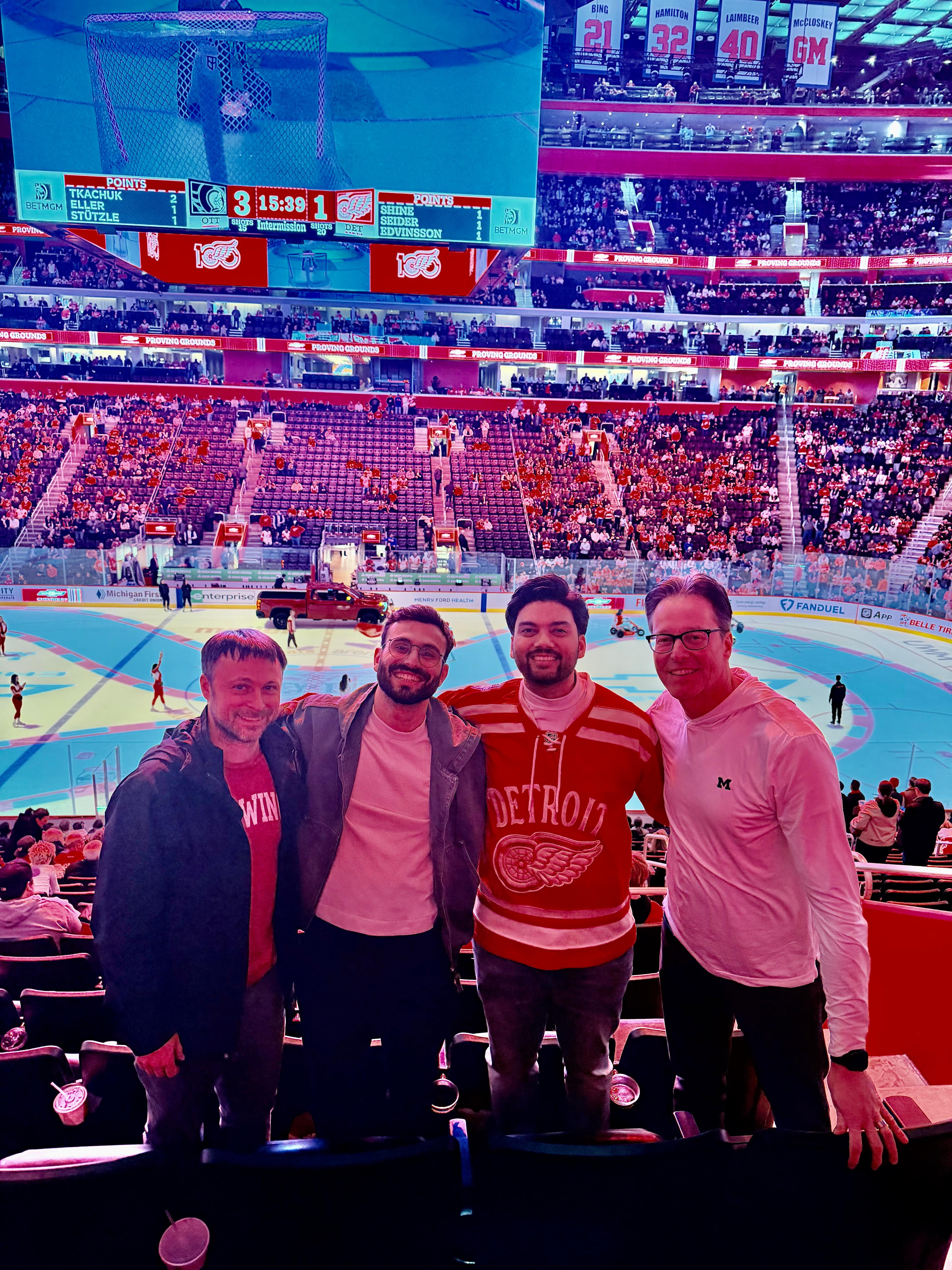 Providence Emergency Medicine residents at Red Wings Game in Detroit.