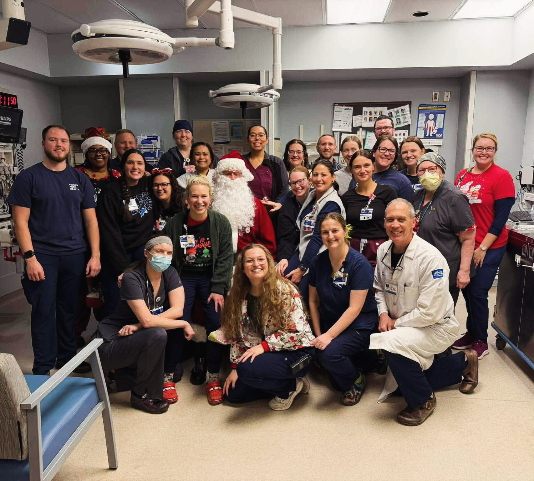 Group of residents posed in clinic