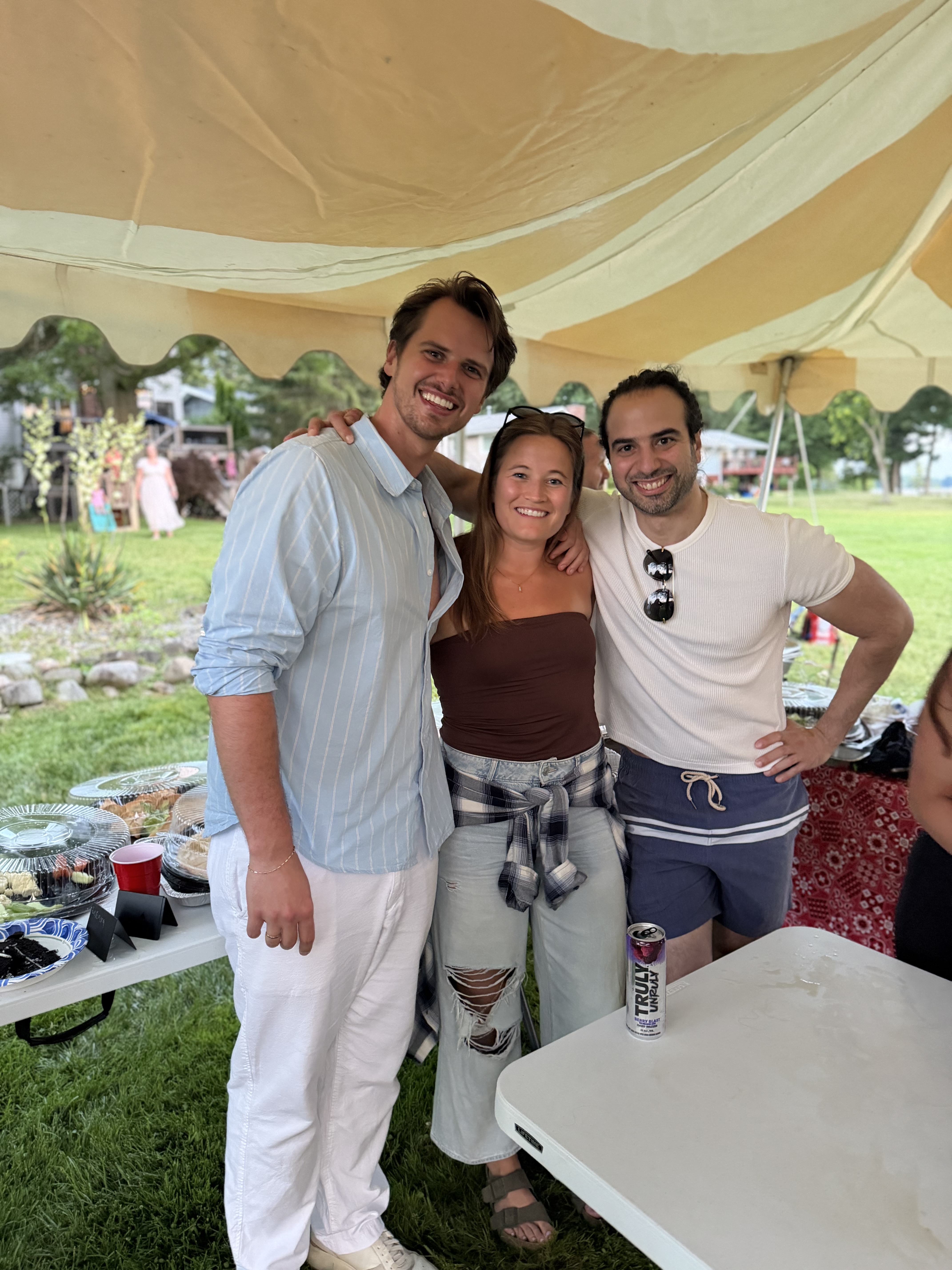 Residents at outdoor event
