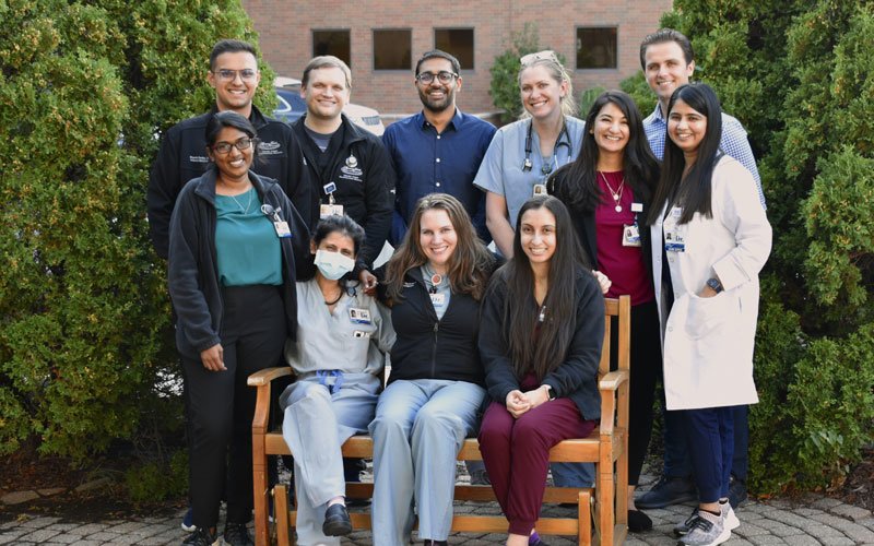 group standing outside