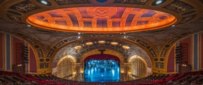 Interior view of the Opera House stage
