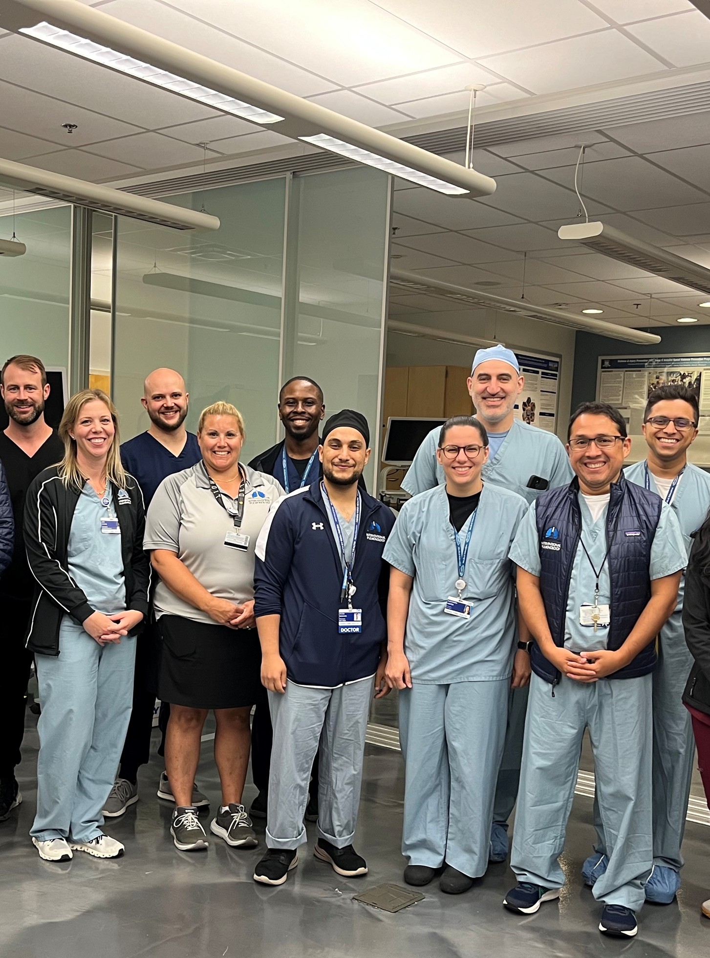 Interventional Pulmonology residents in group photo