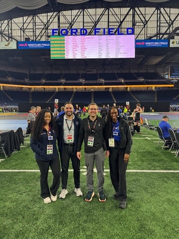 Primary Care Sports Medicine residents at Ford Field