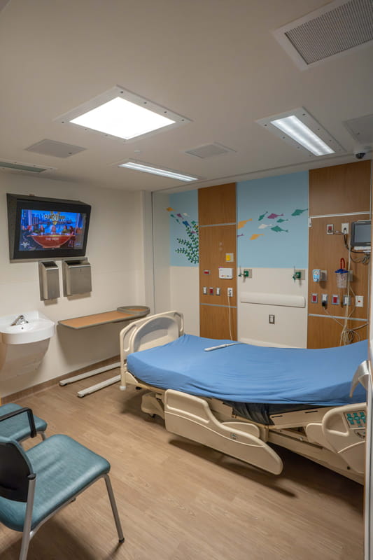 Room in the pediatric emergency department at Henry Ford St. John Hospital