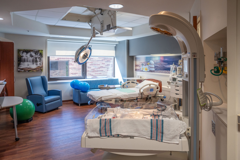 Labor and delivery room at Henry Ford St. John Hospital