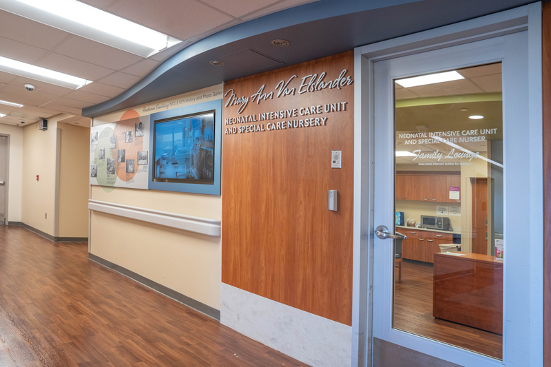 NICU entrance at Henry Ford St. John Hospital