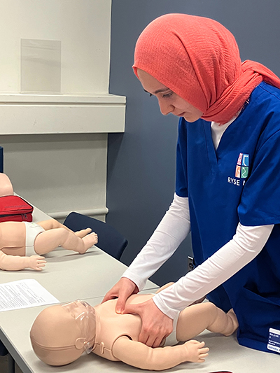 Student hands on learning