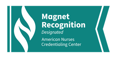 Magnet Recognition Designation logo from American Nurses Credentialing Center.