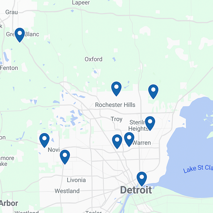 Occupational Health Clinic Map