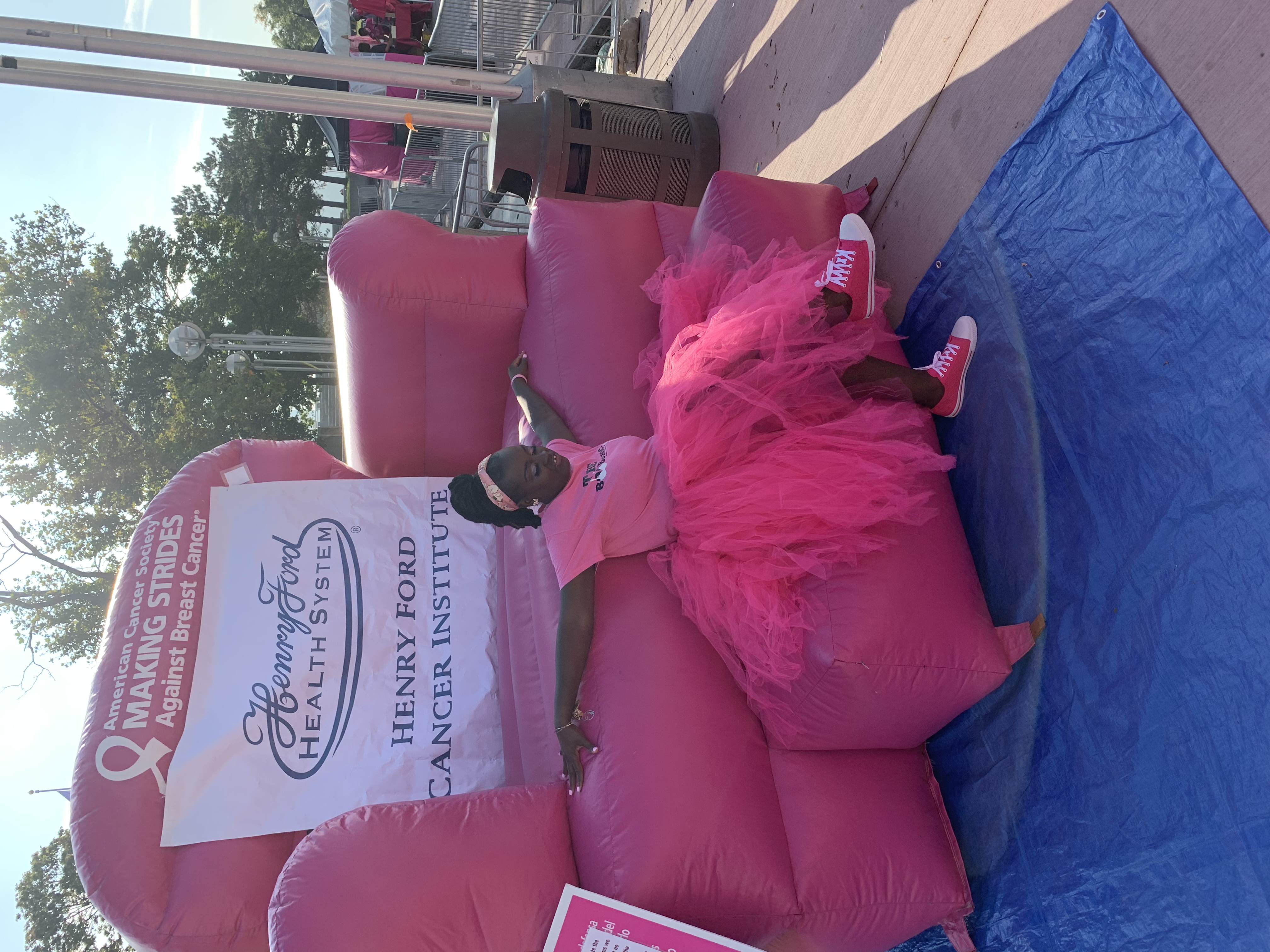 Arnita at breast cancer henry ford event