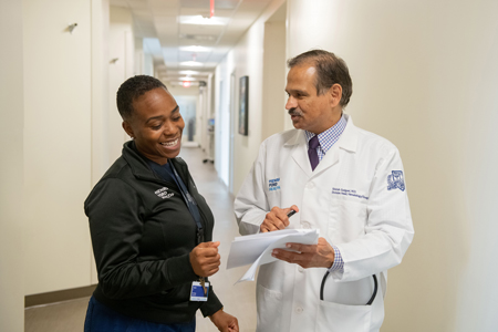Dr. Galgeel with nurse