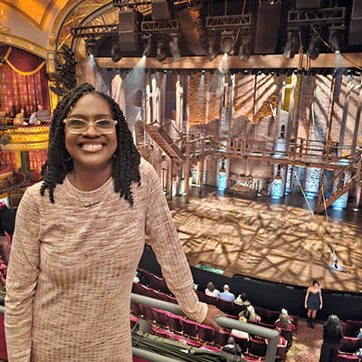 Kathy at the theater