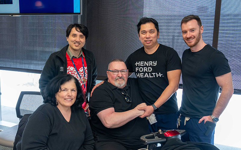 Dale having a chance to thank his heart care team at Henry Ford Health’s first Heart Recovery program event in February 2026