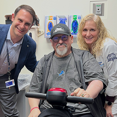 LVAD patient Dale and his care team