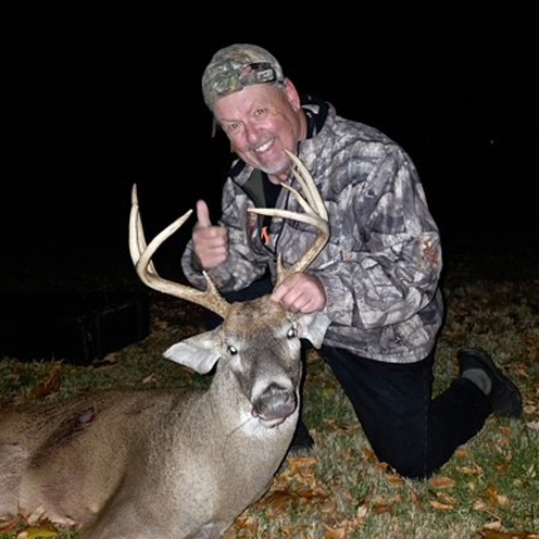 vascular patient Jeff back to hunting and getting a deer after carotid artery surgeries
