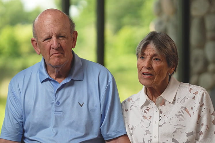 vascular surgery patient janelle with her husband