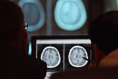 radiologists reading an imaging scan