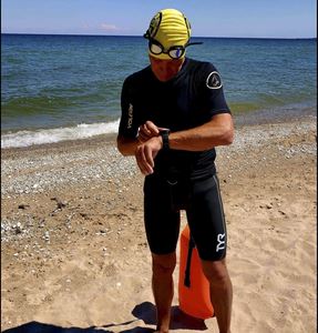Tim after swim