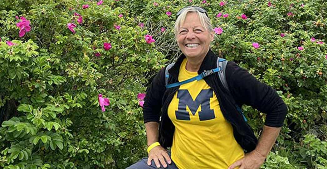 Carol Romej after hike